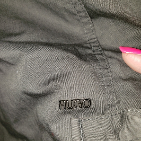NWT Hugo Boss Gray Pullover Jacket sz Mens M Coat Stylish Preppy - Picture 14 of 16